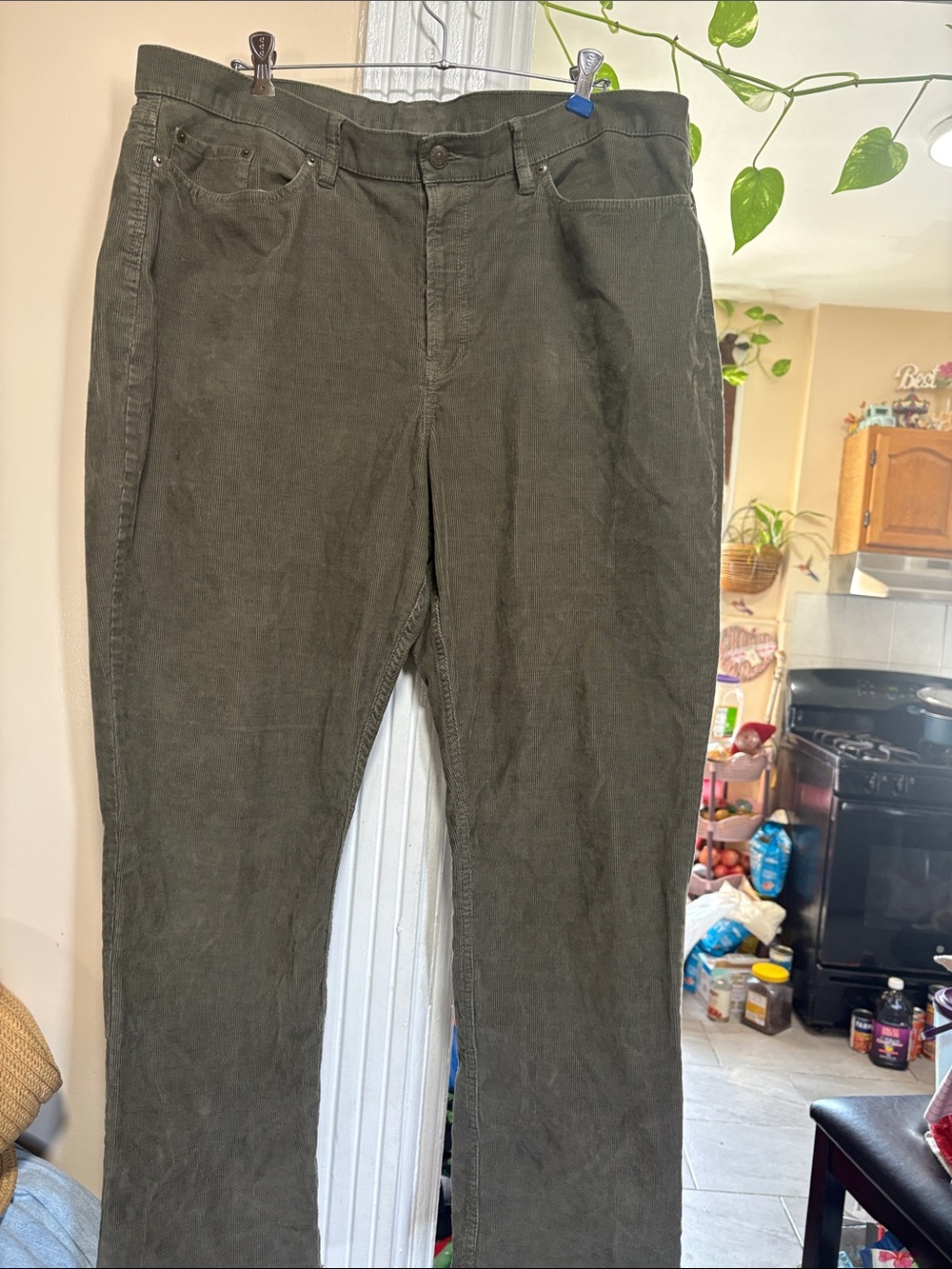 L.L. Bean Olive Green Corduroy Men's Pants